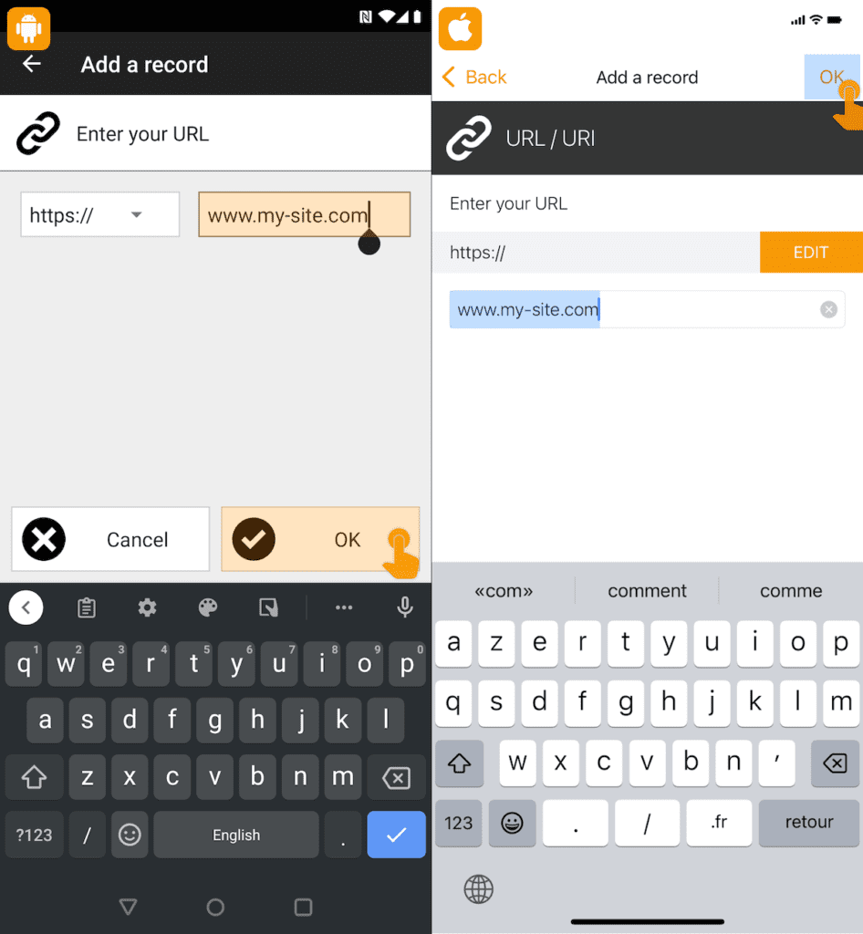 Selecting which Find Boxes url to be used with the RFID tag